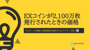 EXコイン（EXC）の価格と時価総額【将来すべて発行されたらどうなる？】